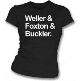 Weller & Foxton & Buckler (The Jam) Womens Slim Fit T-Shirt