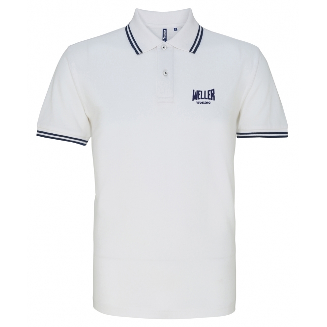 Weller Woking (As Worn By Paul Weller, The Jam) Embroidered Left Breast Logo Polo Shirt