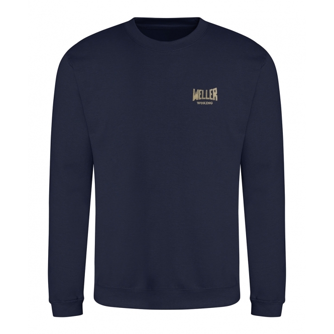 Weller Woking (As Worn By Paul Weller, The Jam) Embroidered Left Breast Logo Sweatshirt