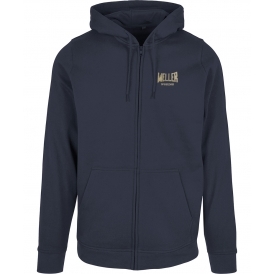 Weller Woking (As Worn By Paul Weller, The Jam) Embroidered Left Breast Logo Zip Hooded Sweatshirt