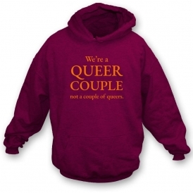 We're A Queer Couple Organic Hooded Sweatshirt