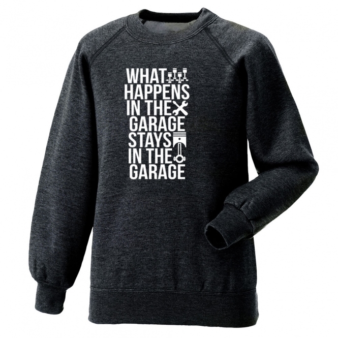 What Happens In The Garage... Kids Sweatshirt