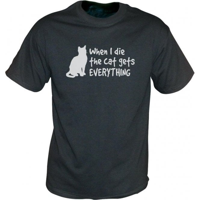 When I Die The Cat Gets Everything Vintage Wash T-Shirt