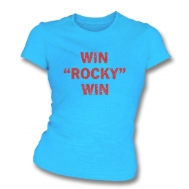 Win "Rocky" Win (As Worn By Sylvester Stallone, Rocky) Organic Womens Slim Fit T-Shirt