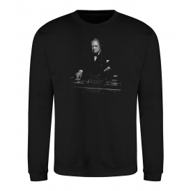 Winston Churchill - Vinyl DJ Organic Sweatshirt