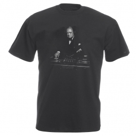 Winston Churchill - Vinyl DJ Vintage Wash T-Shirt