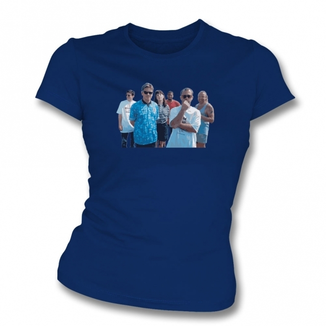 World In Motion Group Photo (Art Print) Organic Womens Slim Fit T-Shirt