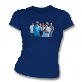World In Motion Group Photo (Art Print) Organic Womens Slim Fit T-Shirt
