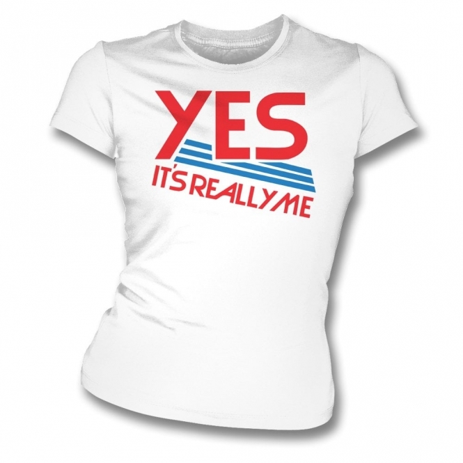 Yes It's Really Me (As Worn By Jonny Greenwood, Radiohead) Organic Womens Slim Fit T-Shirt