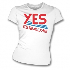 Yes It's Really Me (As Worn By Jonny Greenwood, Radiohead) Organic Womens Slim Fit T-Shirt