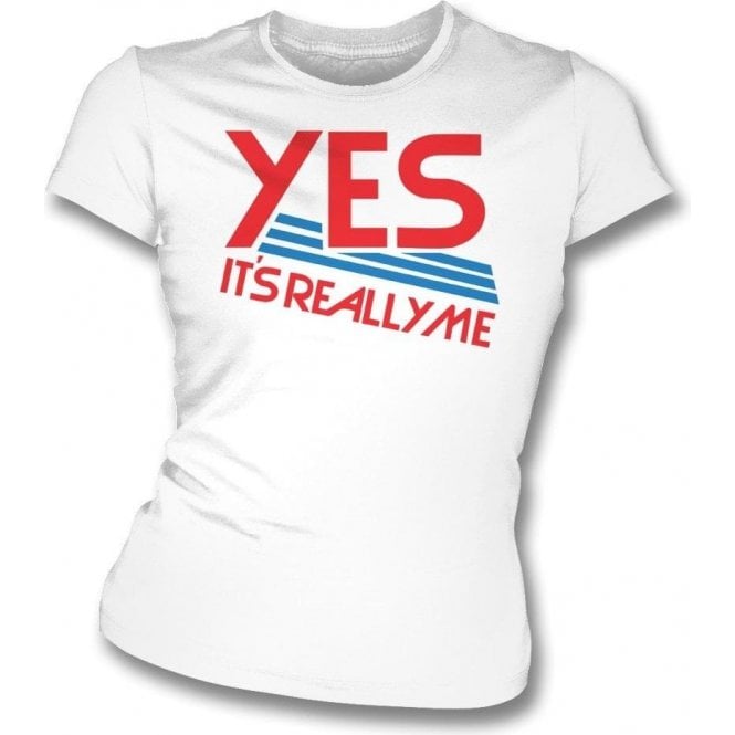 Yes It's Really Me (As Worn By Jonny Greenwood, Radiohead) Womens Slim Fit T-Shirt