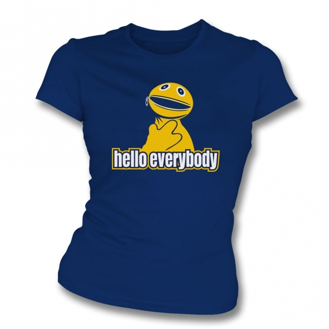 Zippy - Hello Everybody (Rainbow) Organic Womens Slim Fit T-Shirt